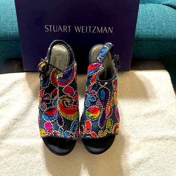 Stuart Weitzman Platform Sandals. - Picture 1 of 10